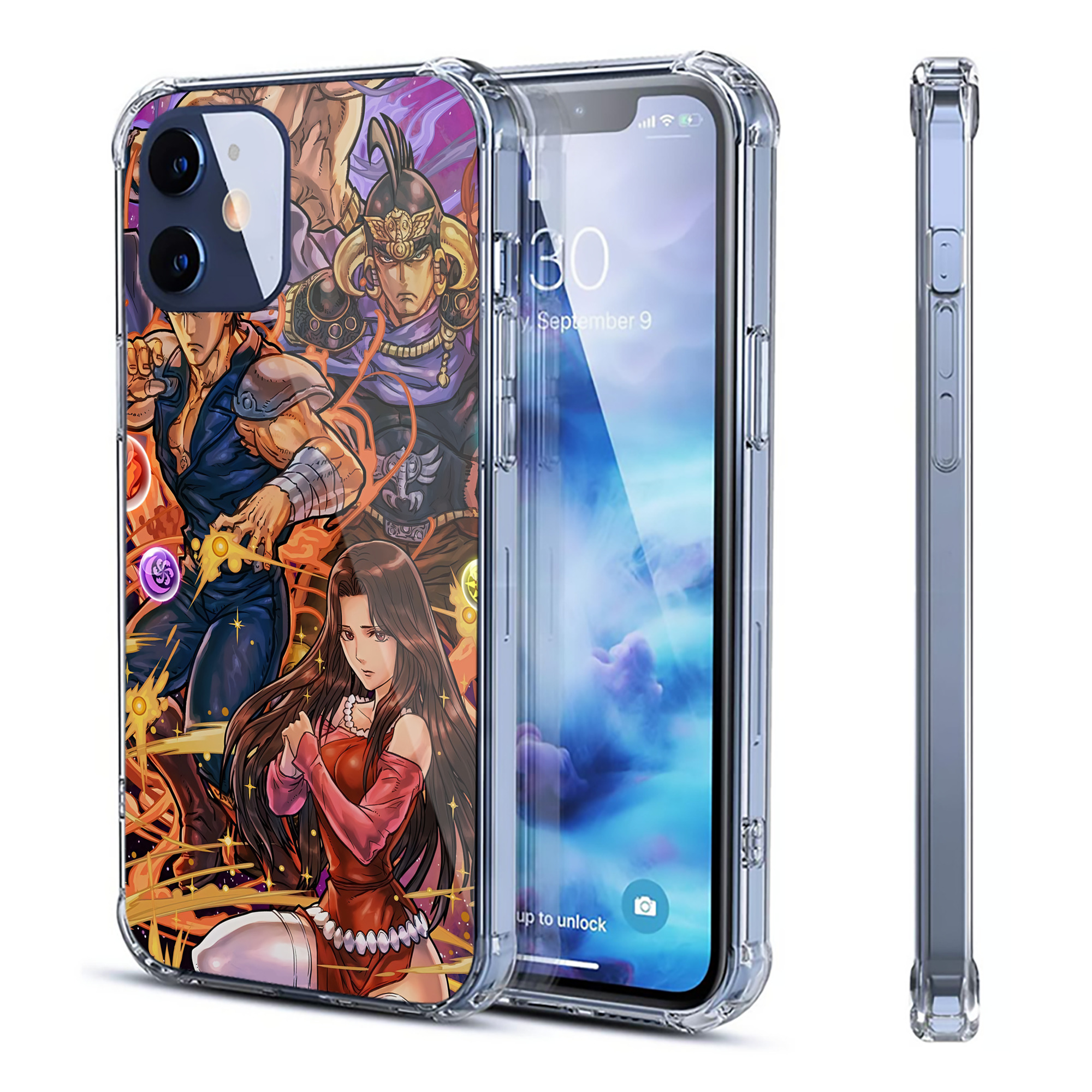 （画像用） 北斗の拳 Fist of the North Star 【iPhone 12シリーズ対応】透明スマホケース（クリアソフトケース）